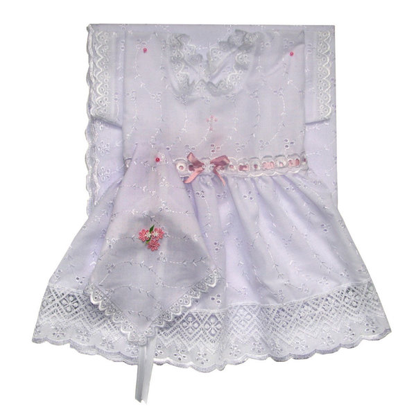 Taufe-Set für Mädchen ( Kleid+Taschentuch+Tuch), verschiedene Designs