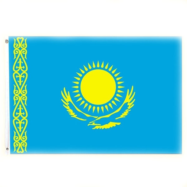 Flagge Kasachstan  90x150cm, mit zwei Ösen