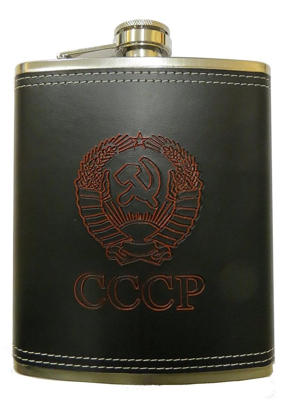 Flachmann Set Wappen der UdSSR 230ml. CCCP / Edelstahl