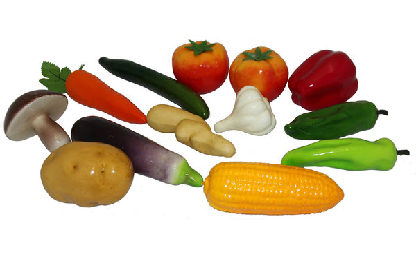 Deko Gemüse Mix künstlich 13 Stück SET