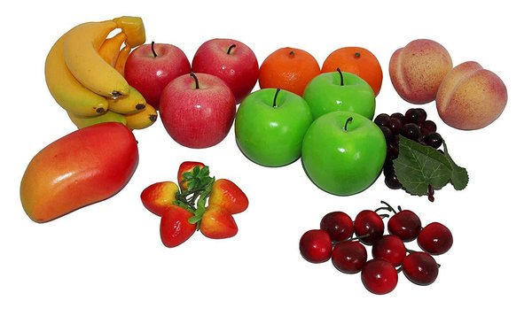 Deko Früchte Mix künstlich 27 Stück Fruits SET