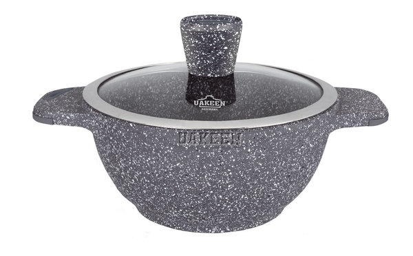Premium Kochtopf mit Granit Keramikbeschichtung, 4 L, Ø 24 cm, Keramik Design