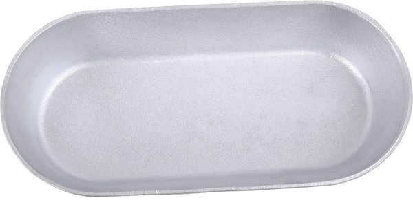 Niedrige ovale Brotbackform (x010) Kukmara aus Aluguss 13 x 6 x 27,3 cm Brotform